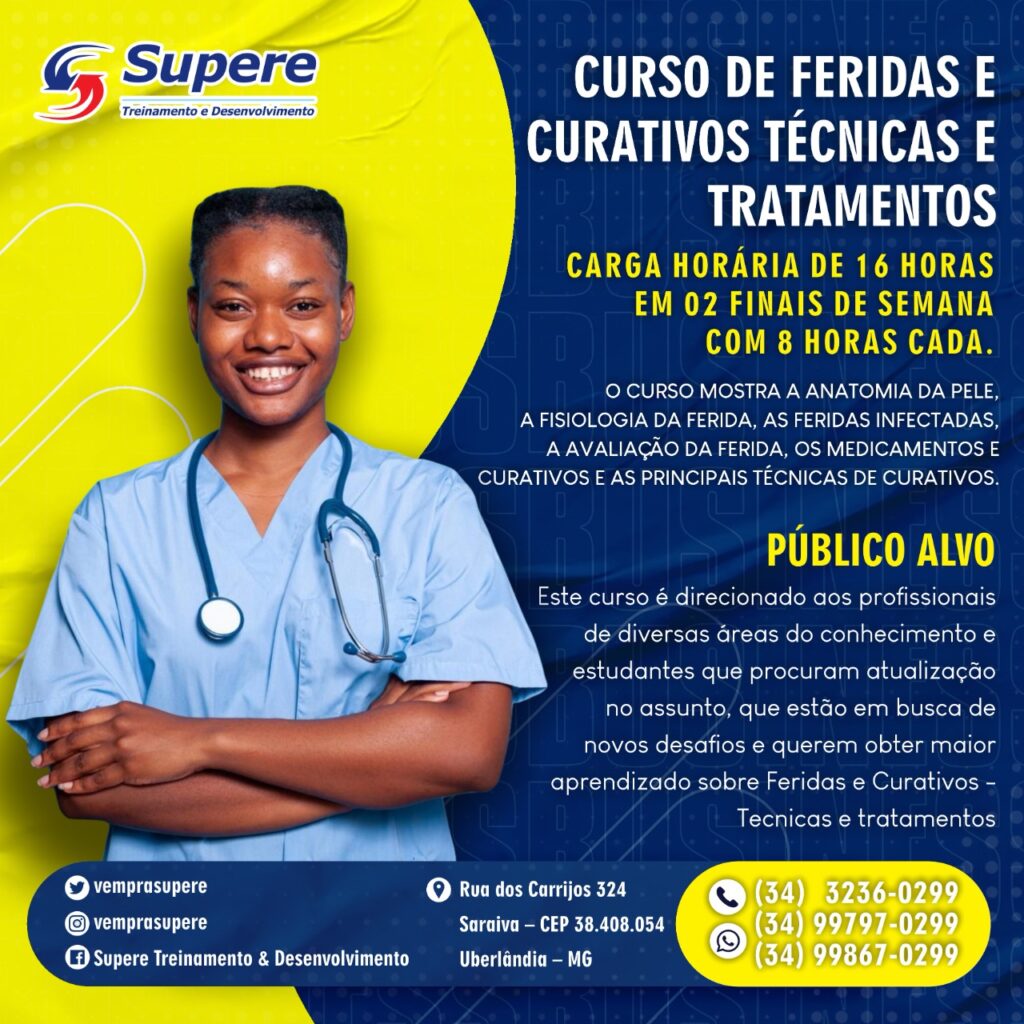 CURSO DE FERIDAS E CURATIVOS TÉCNICAS E TRATAMENTOS – Supere ...