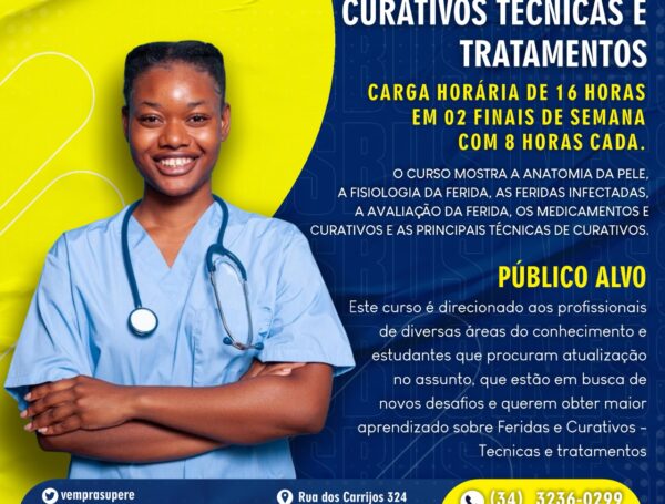 CURSO DE FERIDAS E CURATIVOS TÉCNICAS E TRATAMENTOS