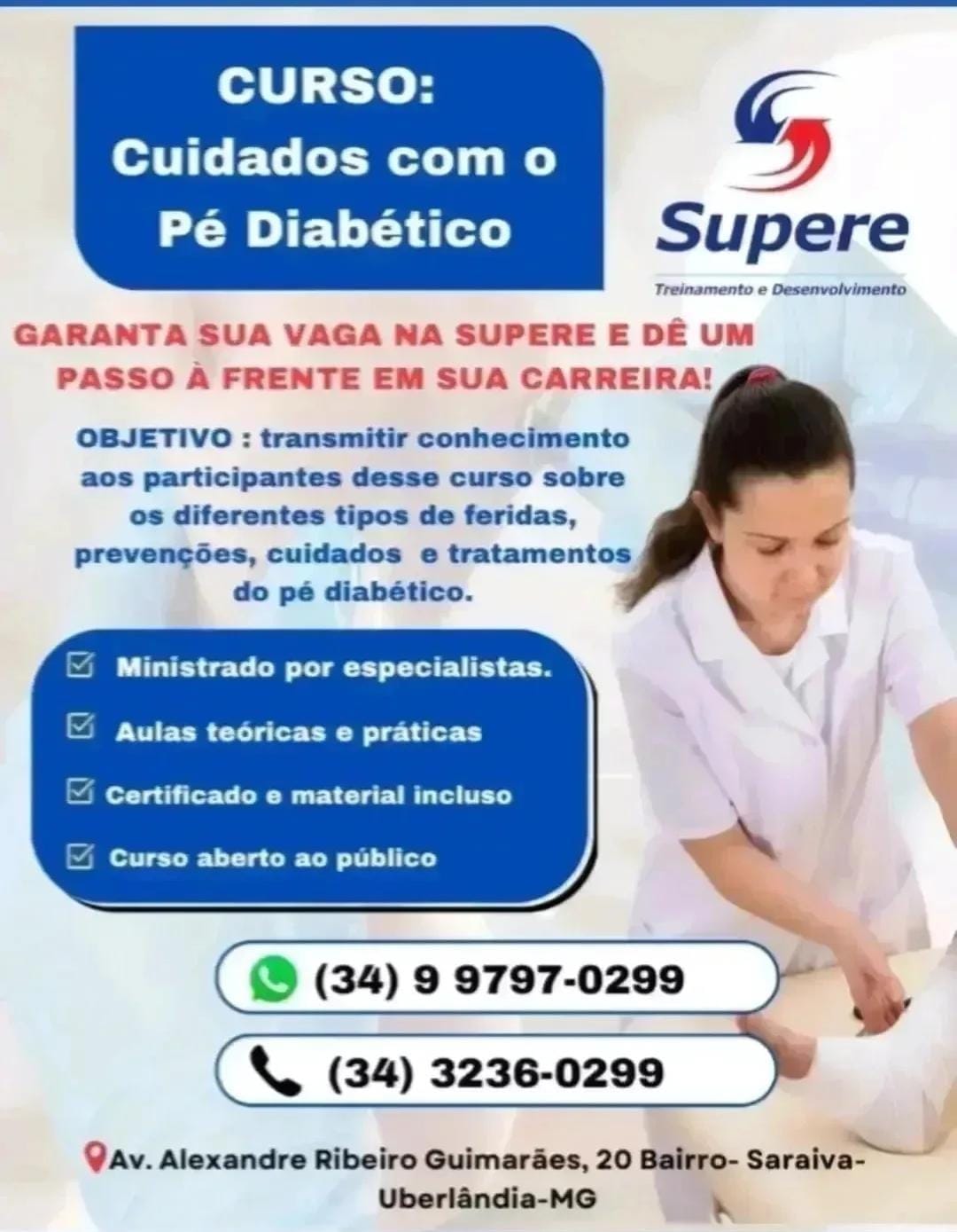 CURSO CUIDADOS COM PÉ DIABÉTICO