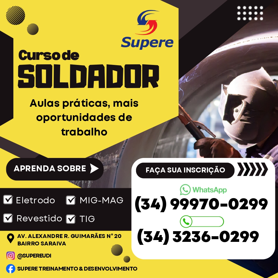 CURSO DE SOLDADOR PROFISSIONAL