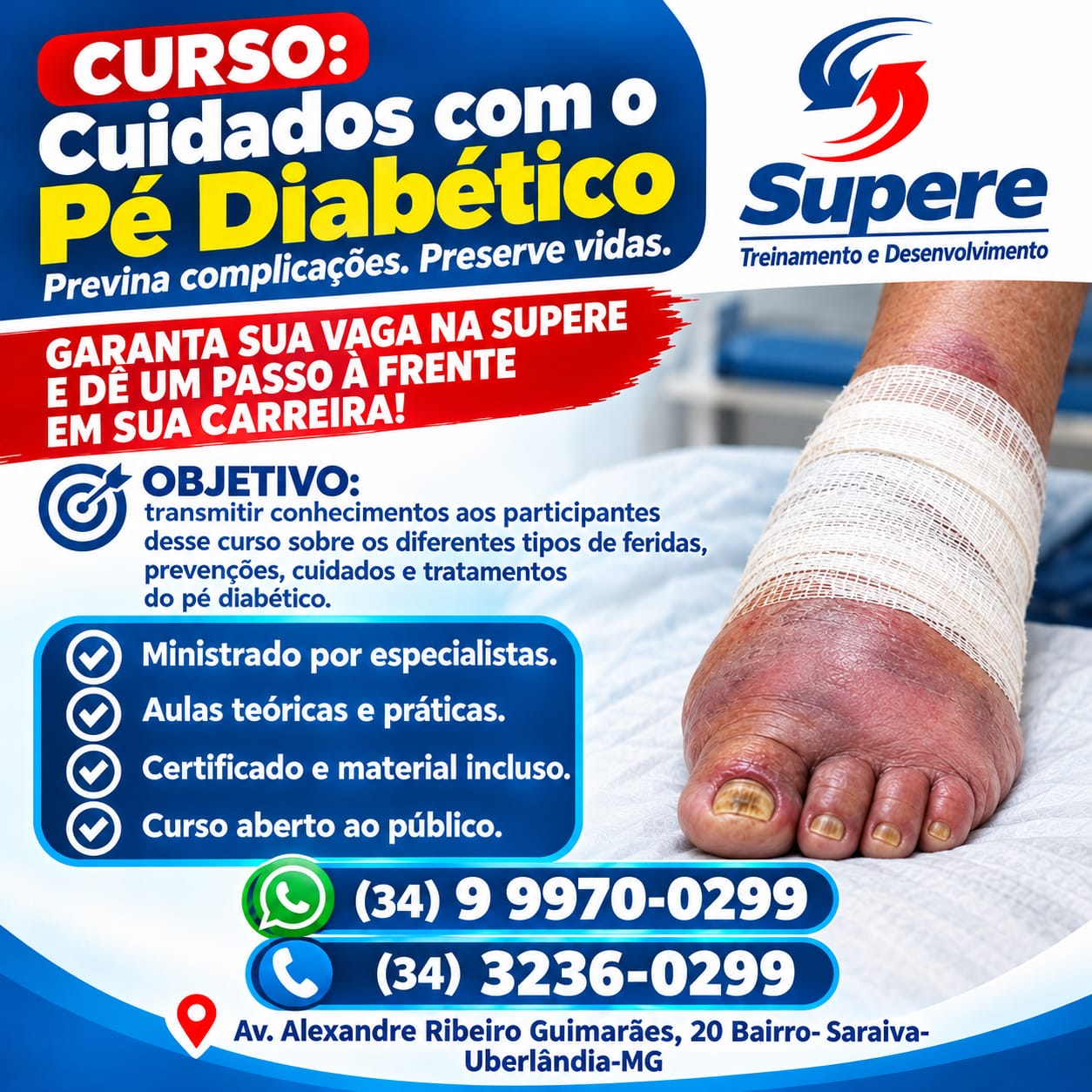 Curso de Cuidados com o Pé Diabético | Supere Treinamento